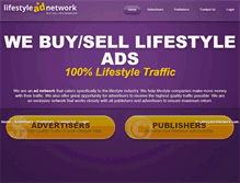 Tablet Screenshot of lifestyleadnetwork.com